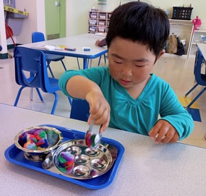 Treating each child individually with the Montessori method.